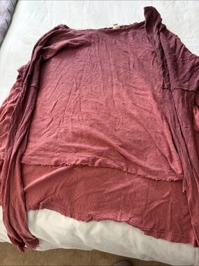 We The Free Ombré Long-Sleeve Shirt in Pink and Purple.